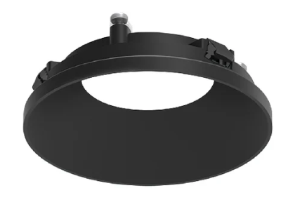 NORA Lighting NAPT-3RDNB/CL 3" Apollo Round Trimless Downlight Trim with Clear Lens, Black Finish