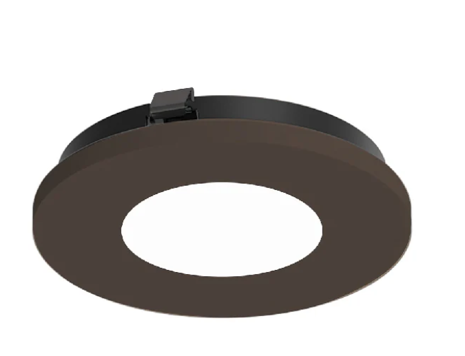 NORA Lighting NAPT-3RPHBZ/CL 3" Apollo Round Trimless Pinhole Trim with Clear Lens Bronze Finish