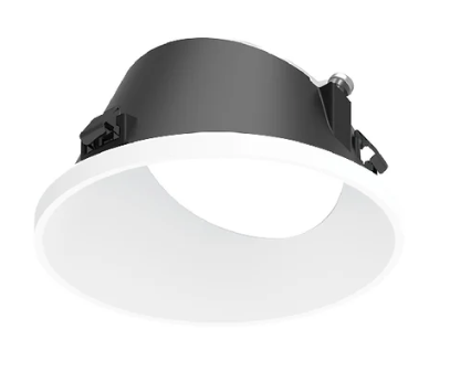 NORA Lighting NAPT-3RWWMPW 3" Apollo Round Trimless Wall Wash Trim, Matte Powder White Finish