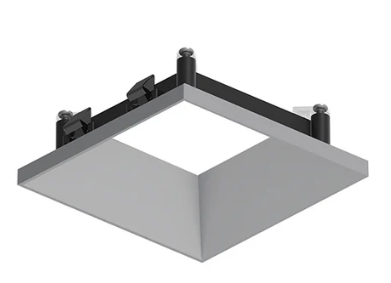 NORA Lighting NAPT-3SDNHZ 3" Apollo Square Flangeless Downlight Trim, Haze Finish
