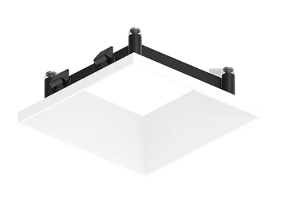 NORA Lighting NAPT-3SDNMPW 3" Apollo Square Flangeless Downlight Trim, Matte Powder White Finish