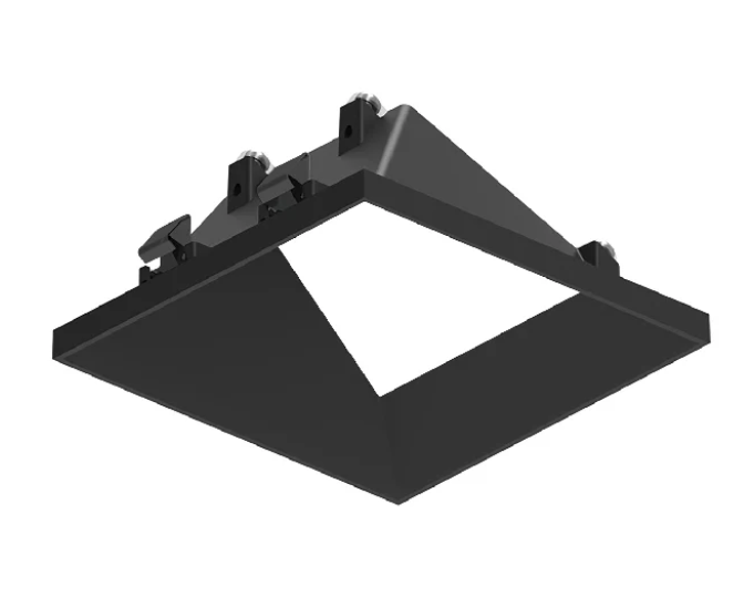 NORA Lighting NAPT-3SWWB/CL 3" Apollo Square Trimless Wall Wash Trim with Clear Lens