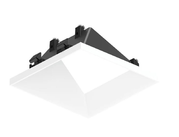 NORA Lighting NAPT-3SWWMPW 3" Apollo Square Trimless Wall Wash Trim Matte Powder White Finish