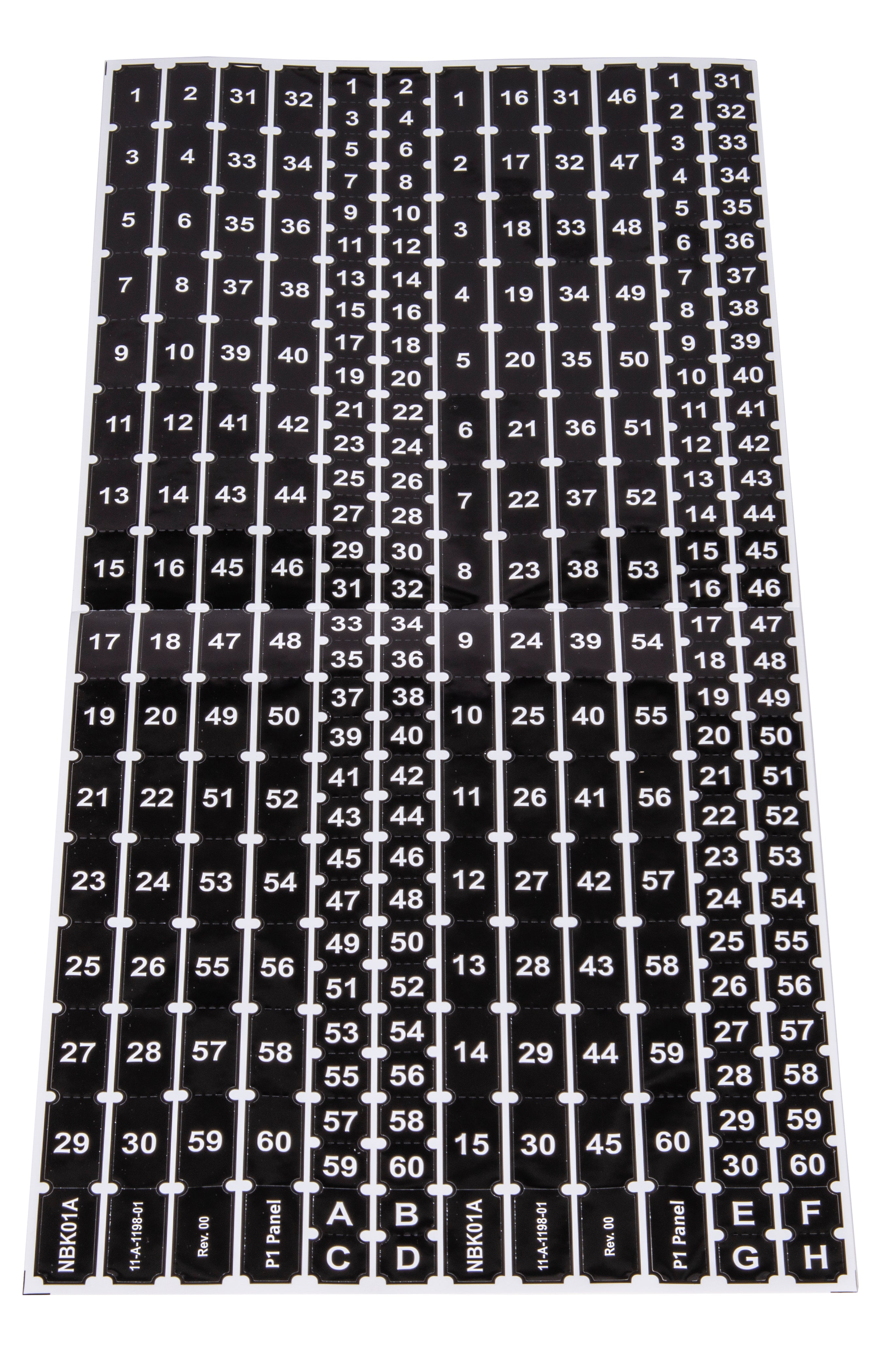 Siemens NBK01A Stick-on Numbers 1 Thru