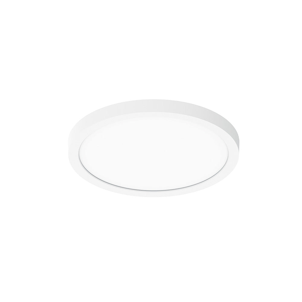 Nora Lighting NELOSW-8RTWMPWLE4 8" Led Surface Mount Ceiling Light - CCT: Selectable - Finish: Matte Powder White