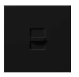 Lutron NF-20-BL Nova 120V / 20A Fluorescent Single Pole Slide-to-Off Dimmer, Black Finish