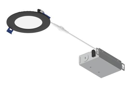 Nora Lighting NFLAT-R4TWBLE4 4 Inch FLAT Non-Metallic Can-less LED Downlight, Watt 10, Lumens 700lm