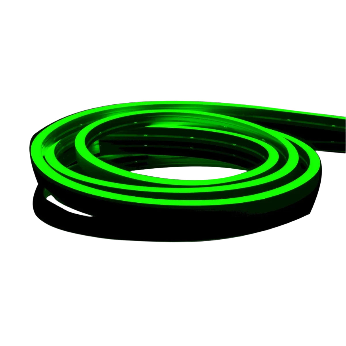 American Lighting NFPROL-GR-CC NeonFlex Pro Lateral Bend Green LED Strip – 24V DC, 106LM/ft, IP67 Waterproof, Custom Cut (50mm Increments)