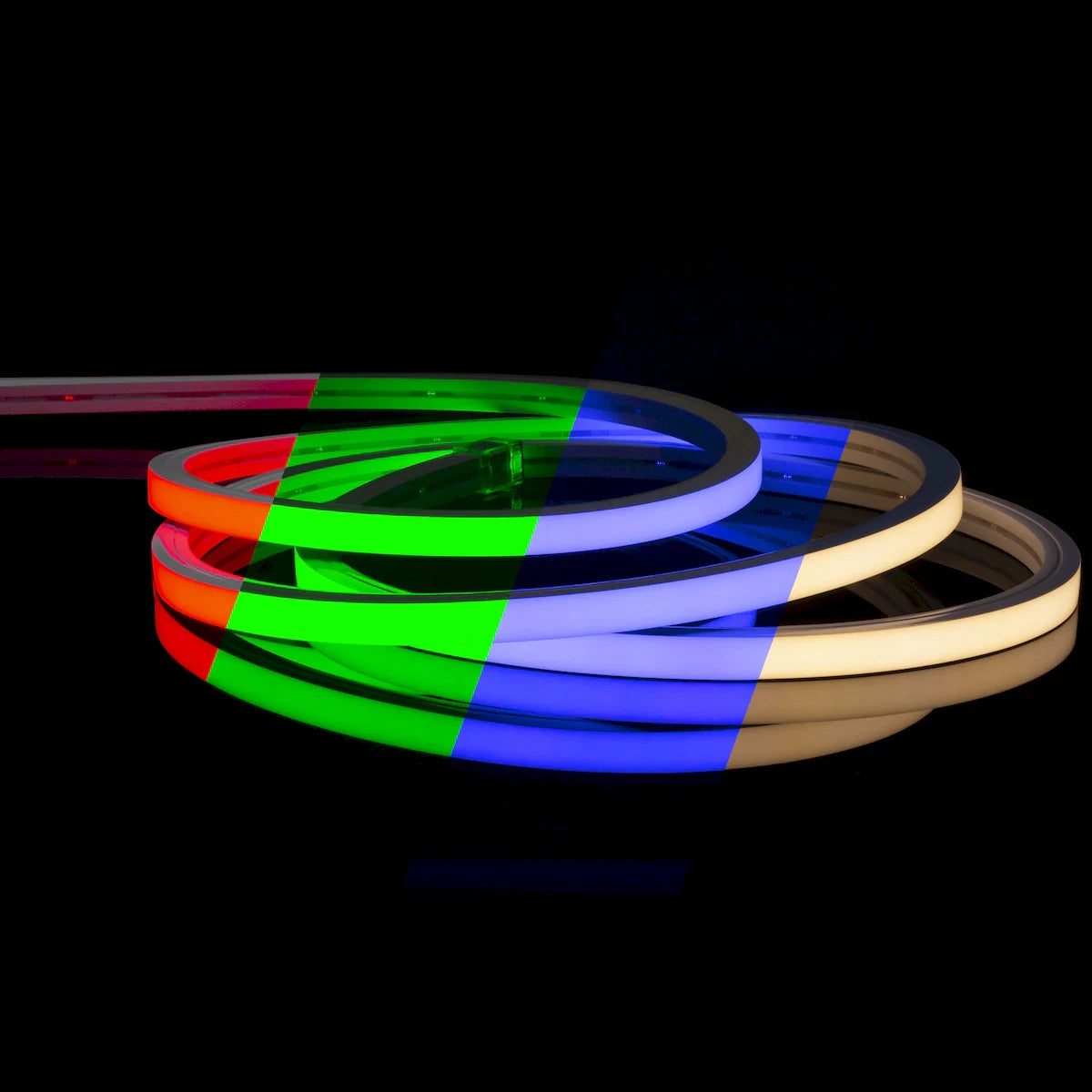 American Lighting NFPROV-RGBW -CC NeonFlex Pro Vertical Bend RGBW LED Strip – 24V DC, 161LM/ft, 90+ CRI, IP67 Waterproof, Custom Cut (50mm Increments)