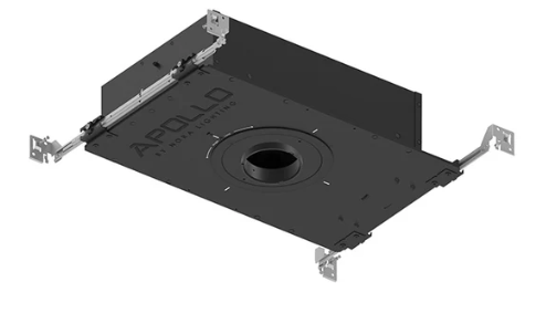 NORA Lighting NHAPIC-3S20L34055DP 3" Apollo Square IC Air-Tight Housing with Field Changeable Optics, 2000 Lumen, 1.625" to 2" Ceiling Thickness, Color Temperature 4000K, Beam Angle Flood (55°)