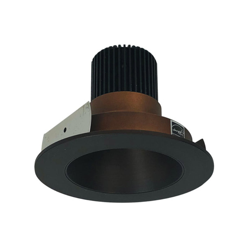 Nora Lighting NIO-4RNDCCDXBZ/HL 4" Iolite PLUS Recessed Light With Round Deep Cone Reflector - CCT: Comfort Dim (3100K-1800K) - Reflector Finish: Bronze - Flange Finish: Bronze