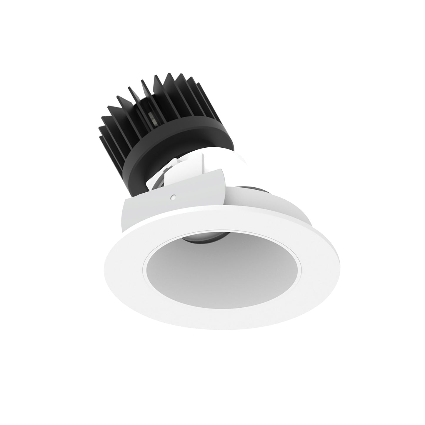 Nora Lighting NIO-4RSLACDXMPW/HL 4" Iolite LED Round Adjustable Slot - High Lumens - CCT: Comfort Dim (3100K-1800K) - Finish: Matte Powder White