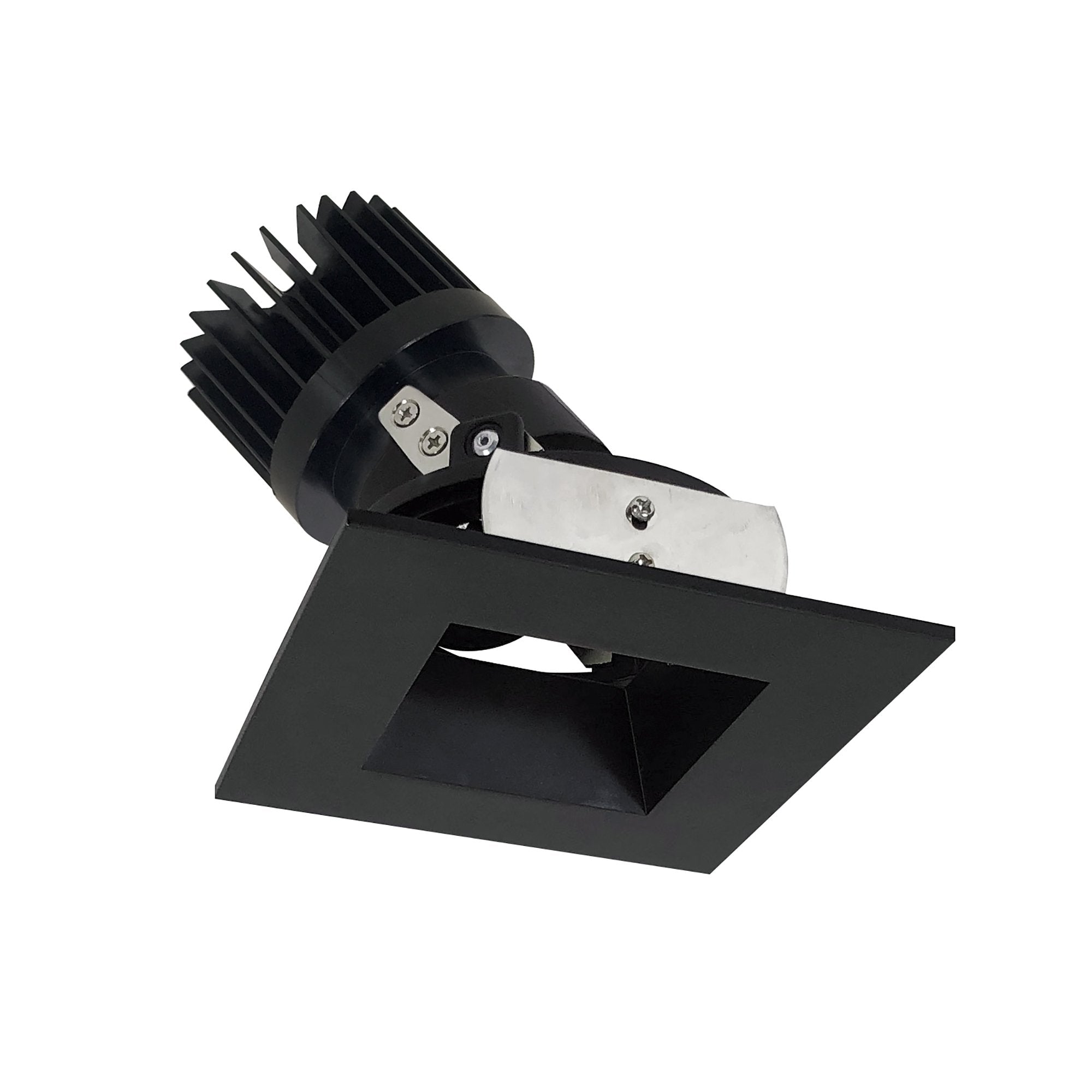 Nora Lighting NIO-4SDSQCDXBB/HL 4" Iolite LED Square Adjustable Reflector with Square Aperture - High Lumens - CCT: Comfort Dim (3100K-1800K) - Finish: Black