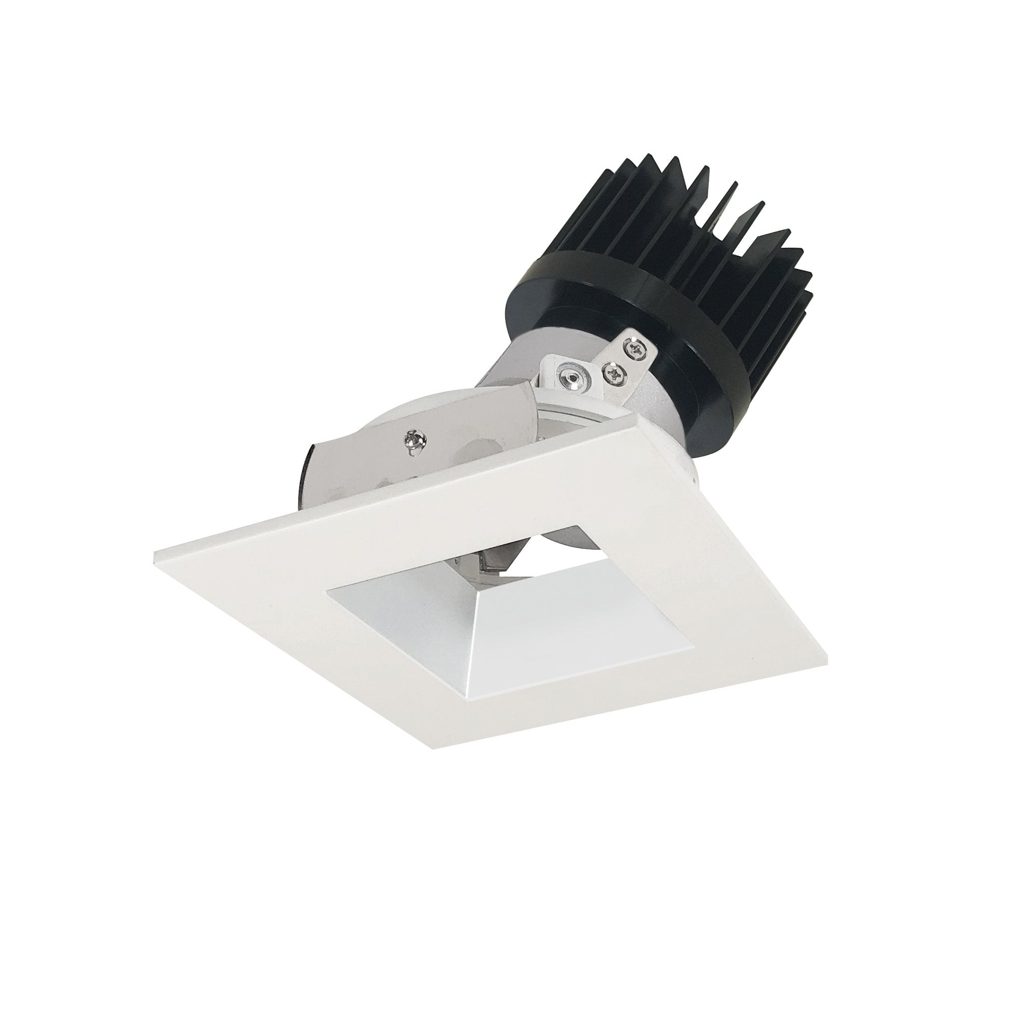 Nora Lighting NIO-4SDSQCDXMPW/HL 4" Iolite LED Square Adjustable Reflector with Square Aperture - High Lumens - CCT: Comfort Dim (3100K-1800K) - Finish: Matte Powder White