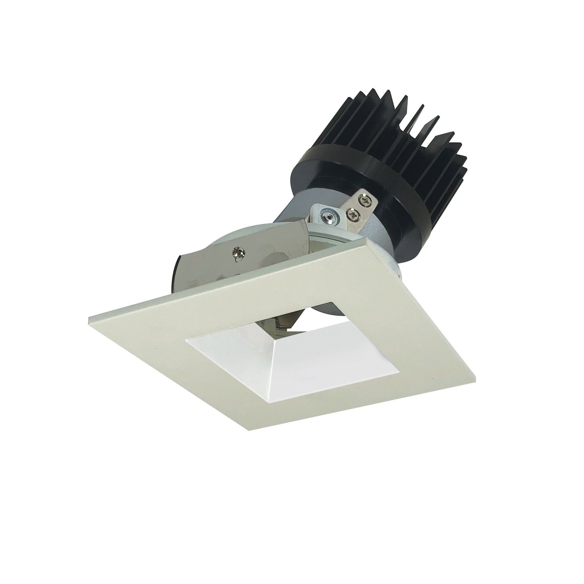 Nora Lighting NIO-4SDSQCDXWW/HL 4" Iolite LED Square Adjustable Reflector with Square Aperture - High Lumens - CCT: Comfort Dim (3100K-1800K) - Finish: White
