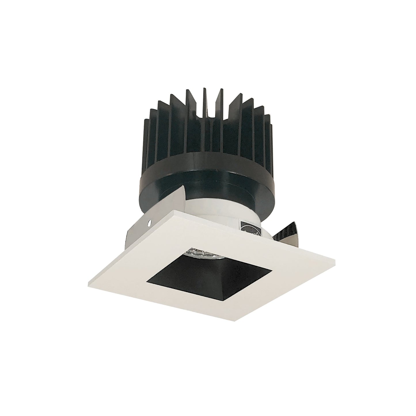 Nora Lighting NIOB-2SNDSQCDXBW/HL 2" Iolite LED Square Reflector with Square Aperture - High Lumens - CCT: Comfort Dim (3100K-1800K) - Finish: Black / White
