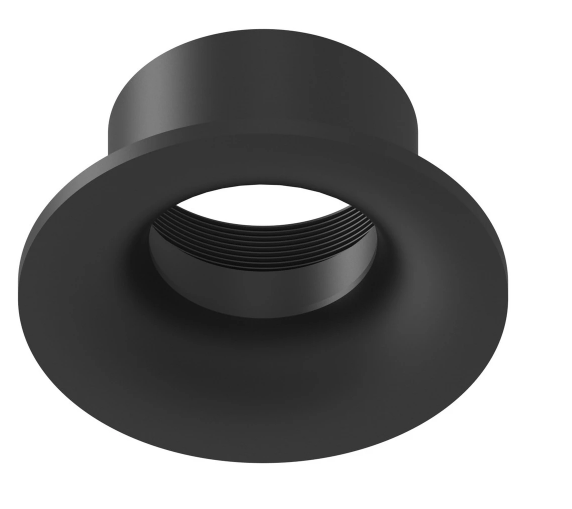 Nora Lighting NIOC-1RNBBB Iolite Black 1 Inch Recessed Can Light Trim