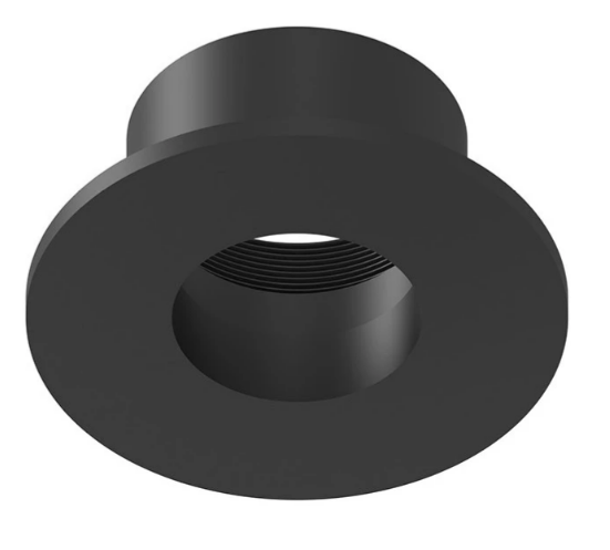 Nora Lighting NIOC-1RNGBB Iolite Black 1 Inch Ceiling Recessed Light Trim