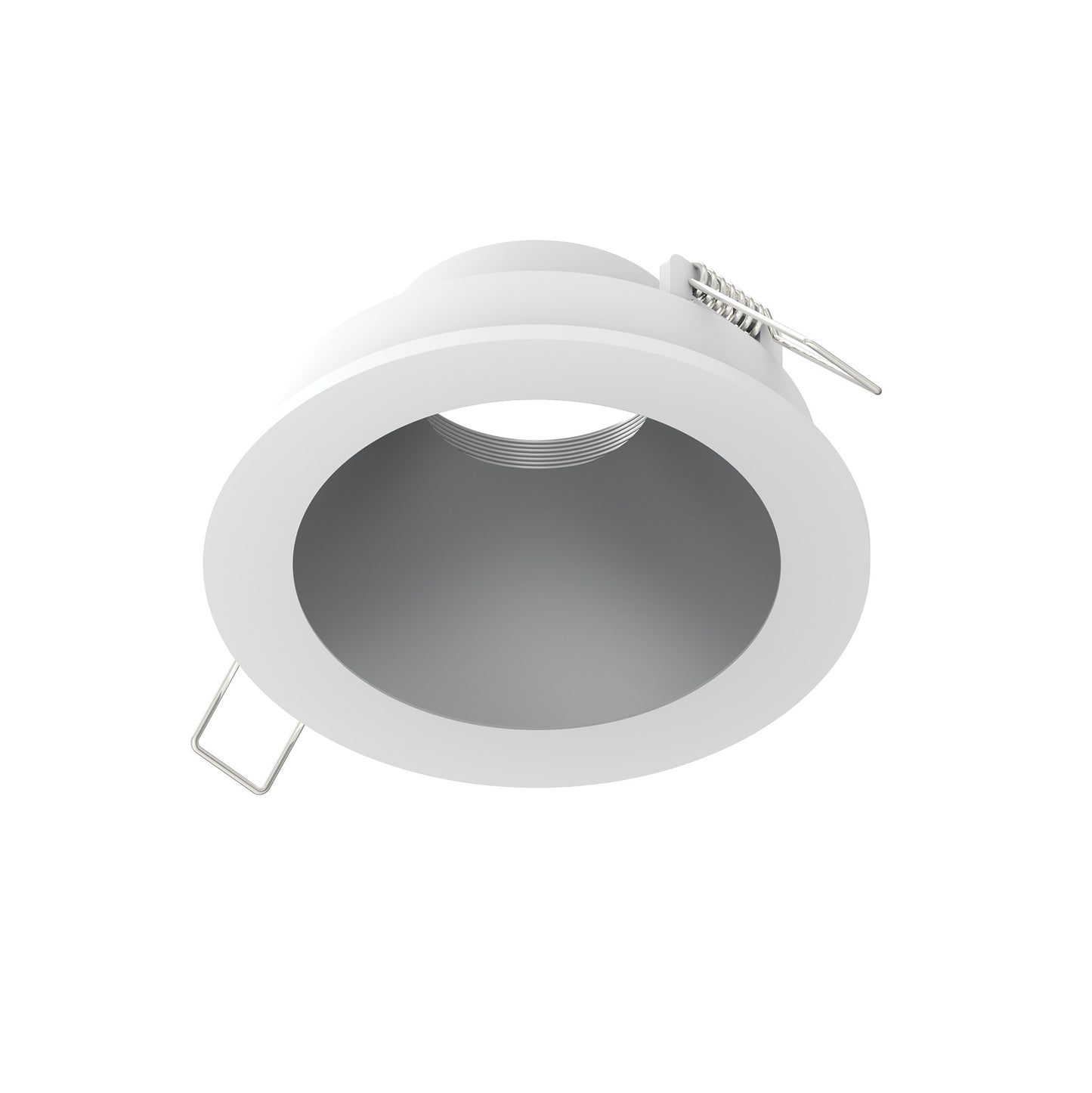 Nora Lighting NIOC-4RNDCHZMPW 4" Iolite Can-less Round Downlight Trim - Haze Reflector / Bright White Flange