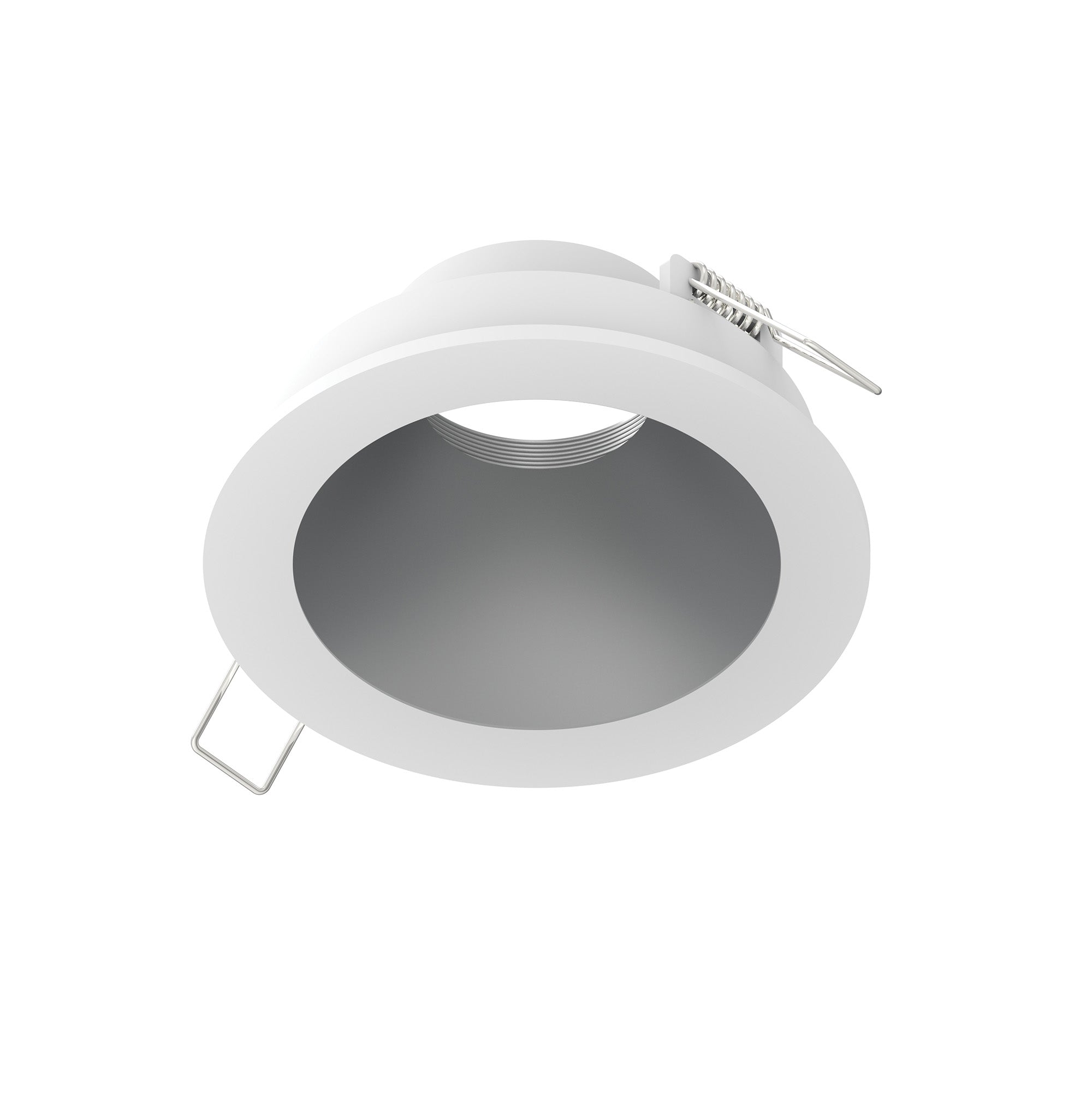 Nora Lighting NIOC-4RNDCHZMPW 4" Iolite Can-less Round Downlight Trim - Haze Reflector / Bright White Flange