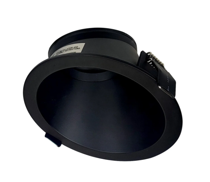 Nora Lighting NIOC-4RSLABB 4 Inch Iolite Can-less Adjustable Slot Trim, Black finish