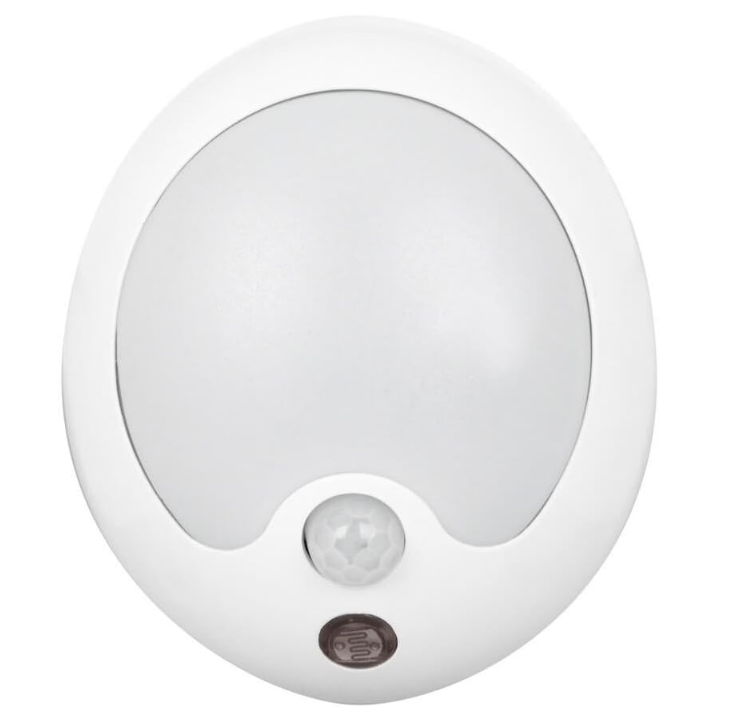 Feit Electric NL9/LED/CAN Automatic Motion Sensing Modern LED Night Light, Voltage 120V, White Finish