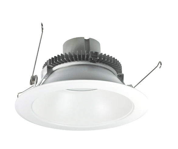 Nora Lighting NLCB2-6511527DMPW 6 Inch Cobalt Dedicated High Lumen Reflector, 1500 lm, 2700K – Diffused Clear Reflector & Bright White Flange
