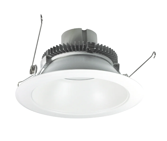 Nora Lighting NLCB2-6511530DMPW 6 Inch Cobalt Dedicated High-Lumen Reflector, 1500 lm, 3000K, Diffused Clear Reflector, Bright White Flange