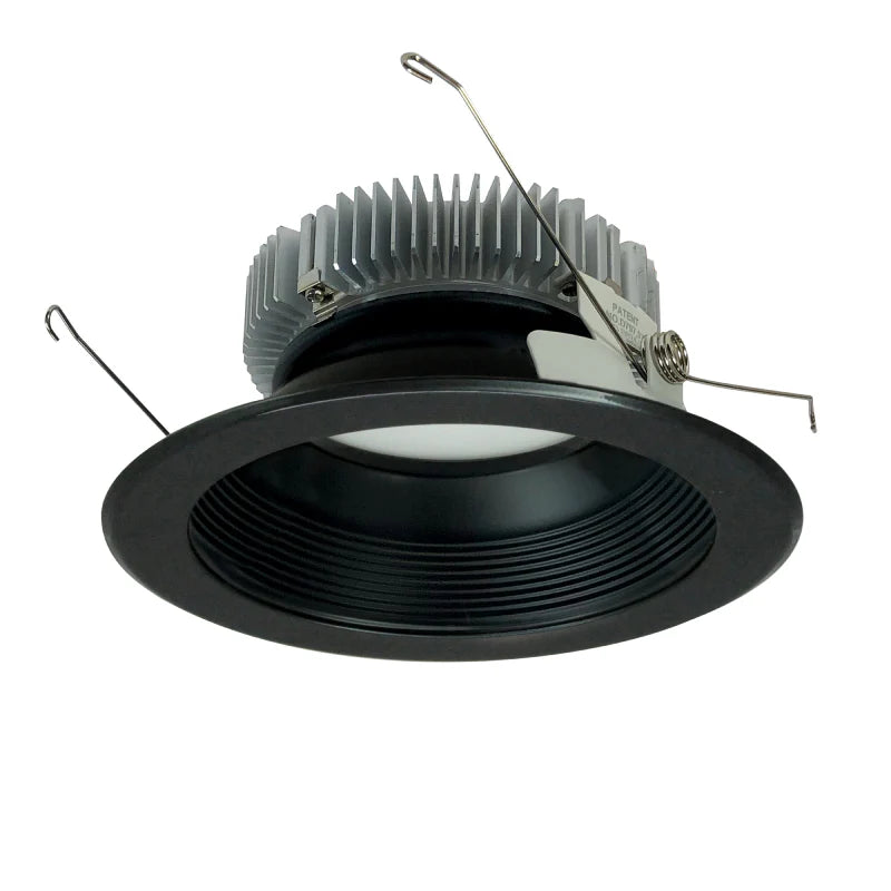 Nora Lighting NLCB2-65220CDBB 6" Cobalt LED High Lumen Round Baffle - 2000 lm - CCT: Comfort Dim - 30W- Baffle Finish: Black - Flange Finish: Black