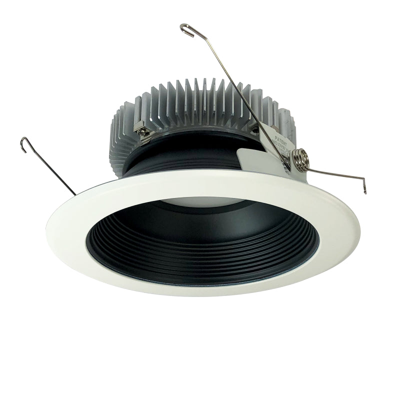 Nora Lighting NLCB2-65215CDBW 6" Cobalt LED High Lumen Round Baffle - CCT: Comfort Dim - 22W - Reflector Finish: Black - Trim Finish: White