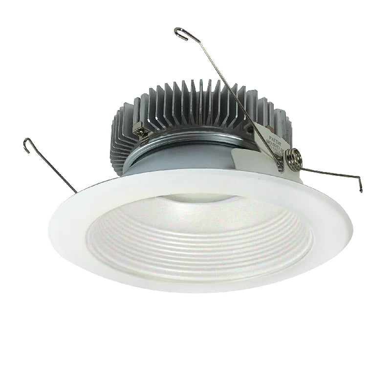 Nora Lighting NLCB2-65220CDMPW 6" Cobalt LED High Lumen Round Baffle - 2000 lm - CCT: Comfort Dim - 30W- Baffle Finish: Matte Powder White - Flange Finish: Matte Powder White