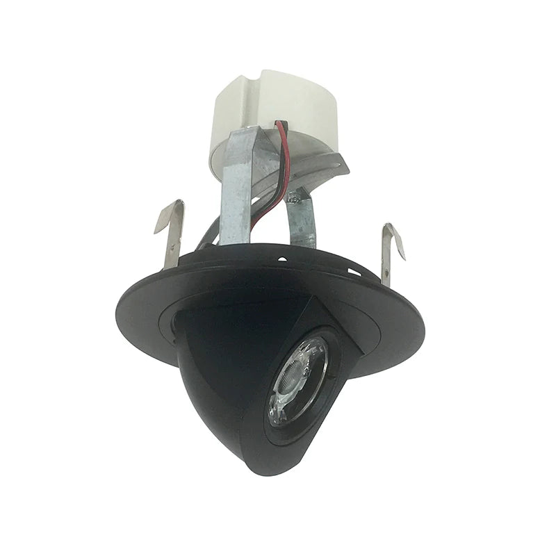 Nora Lighting NLCBC-47027XB/A 4" Round Cobalt Retrofit Adjustable Elbow - CCT: 2700K - 12W - Finish - Matte Black