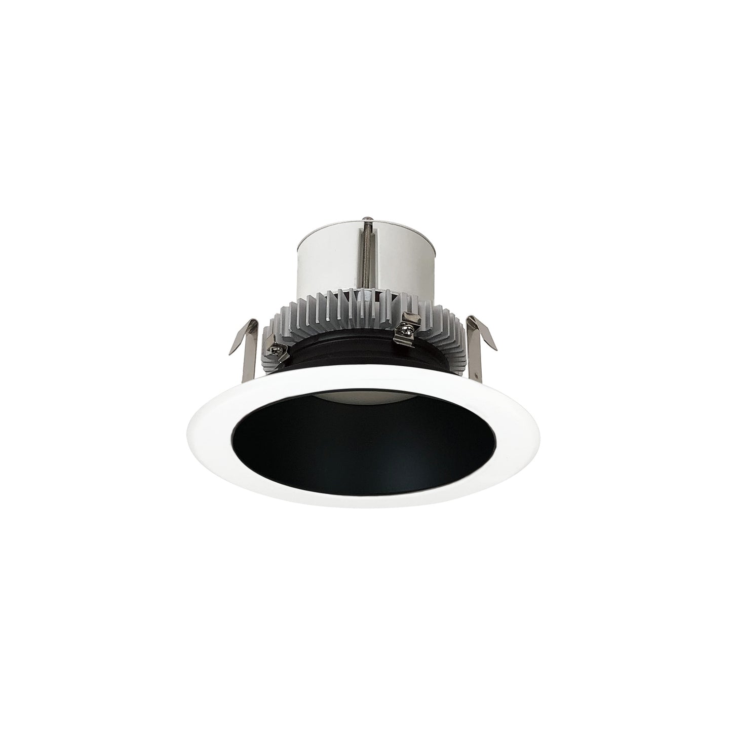 Nora Lighting NLCBC2-45127BW/10LE4EM 4" Cobalt Click Round Retrofit Reflector - LE4 With Emergency Wiring - Lumens: 1000 - Reflector Finish: Black - Flange Finish: White