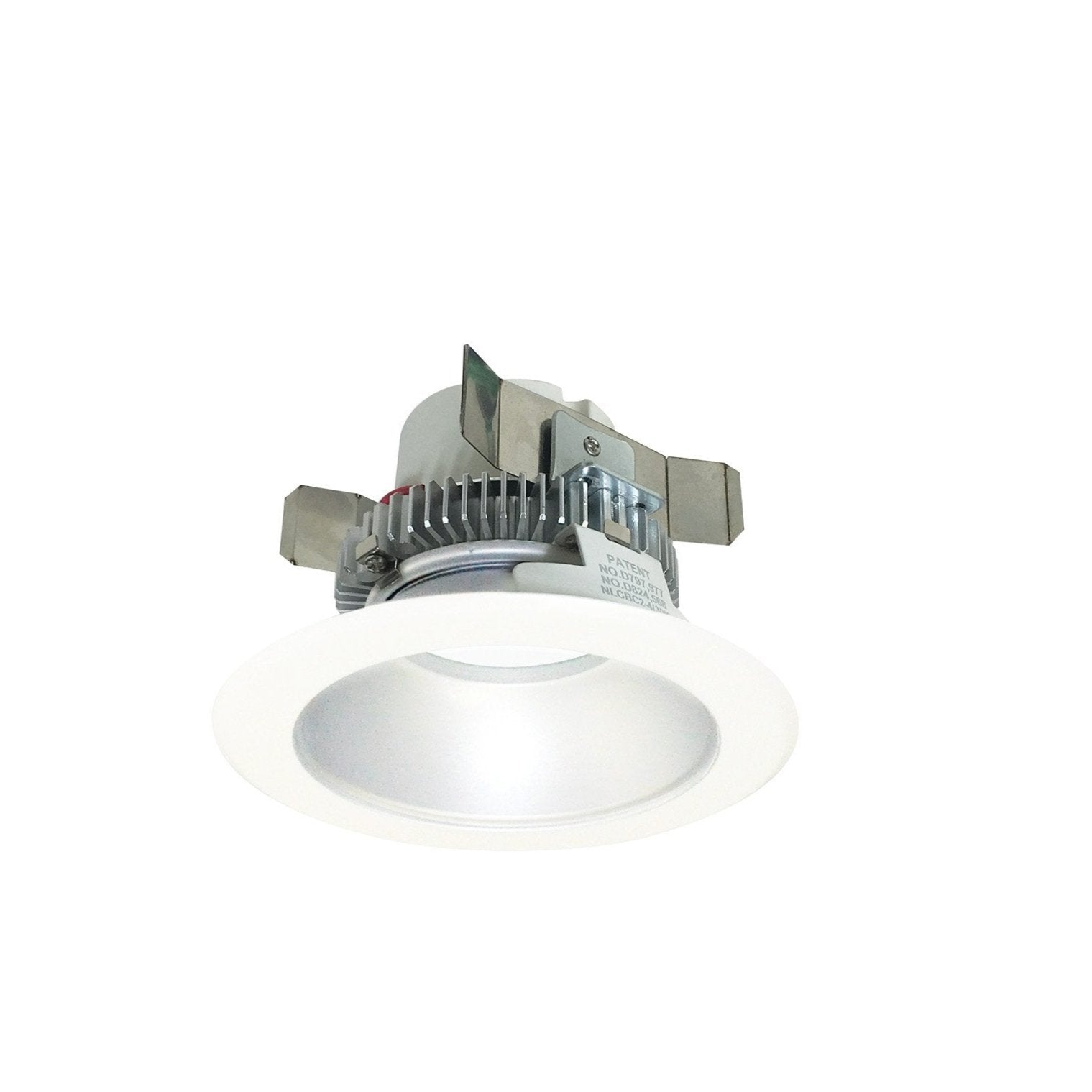 Nora Lighting NLCBC2-45140HZMPW/ALE4 4" Cobalt Click LED Retrofit Round Reflectors - Wattage 10W - 4000K Color Temp - 750lm Lumens - 0-10V/Triac/ELV - Haze Reflector / Matte Powder White Flange