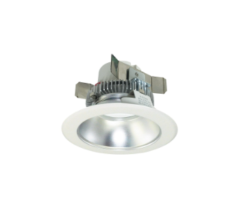 NORA Lighting NLCBC2-451TWDW/10 4" Cobalt Click Round Retrofit Reflector, Lumens 1000lm / Wattage 13.5W, Selectable CCT, Diffused Clear Reflector / White Flange