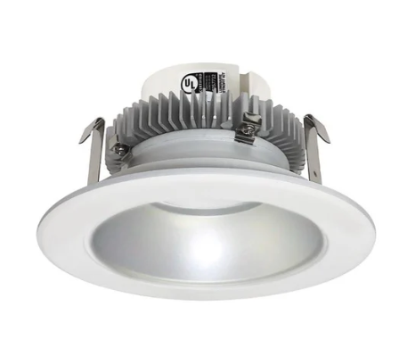 NORA Lighting NLCBC2-451TWHZMPW/10 4" Cobalt Click Round Retrofit Reflector, Lumens 1000lm / Wattage 13.5W, Selectable CCT, Haze Reflector / Matte Powder White Flange