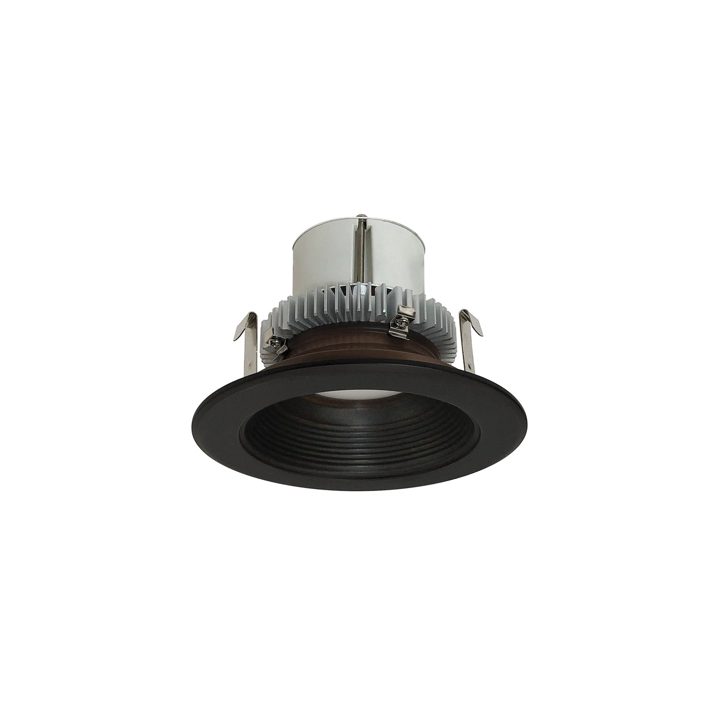 Nora Lighting NLCBC2-45240BZBZ/A 4" Cobalt Click Round Retrofit Baffle - Lumens: 750 - CCT: 4000K - Reflector Finish: Bronze - Flange Finish: Bronze