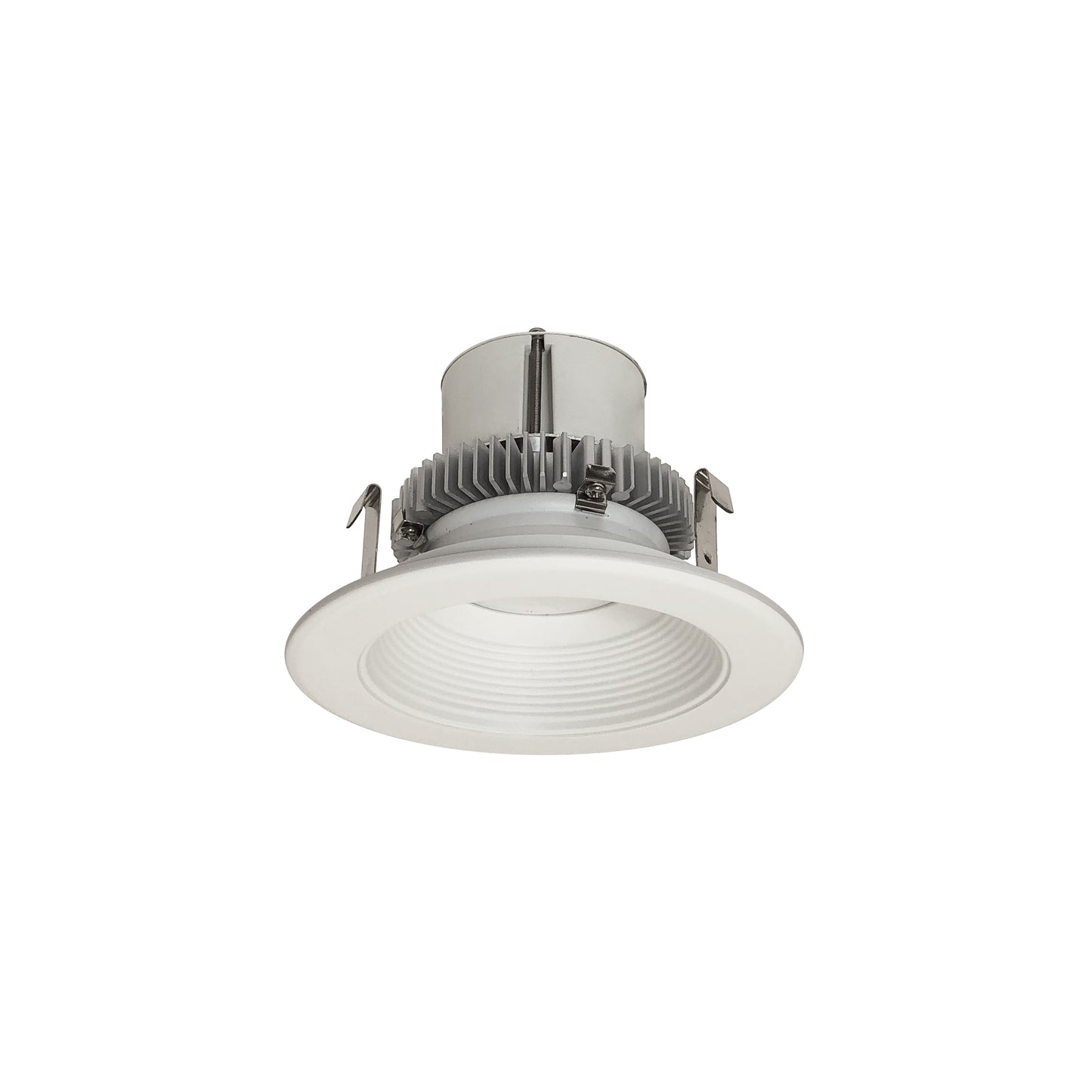 Nora Lighting NLCBC2-45240MPW/A 4" Cobalt Click Round Retrofit Baffle - Lumens: 750 - CCT: 4000K - Reflector Finish: Matte Powder White - Flange Finish: Matte Powder White