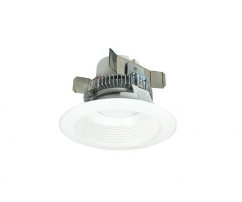 NORA Lighting NLCBC2-452TWWW/10 4" Cobalt Click Round Retrofit Baffle, Lumens 1000lm / Wattage 13.5W, Selectable CCT, White Baffle / White Flange