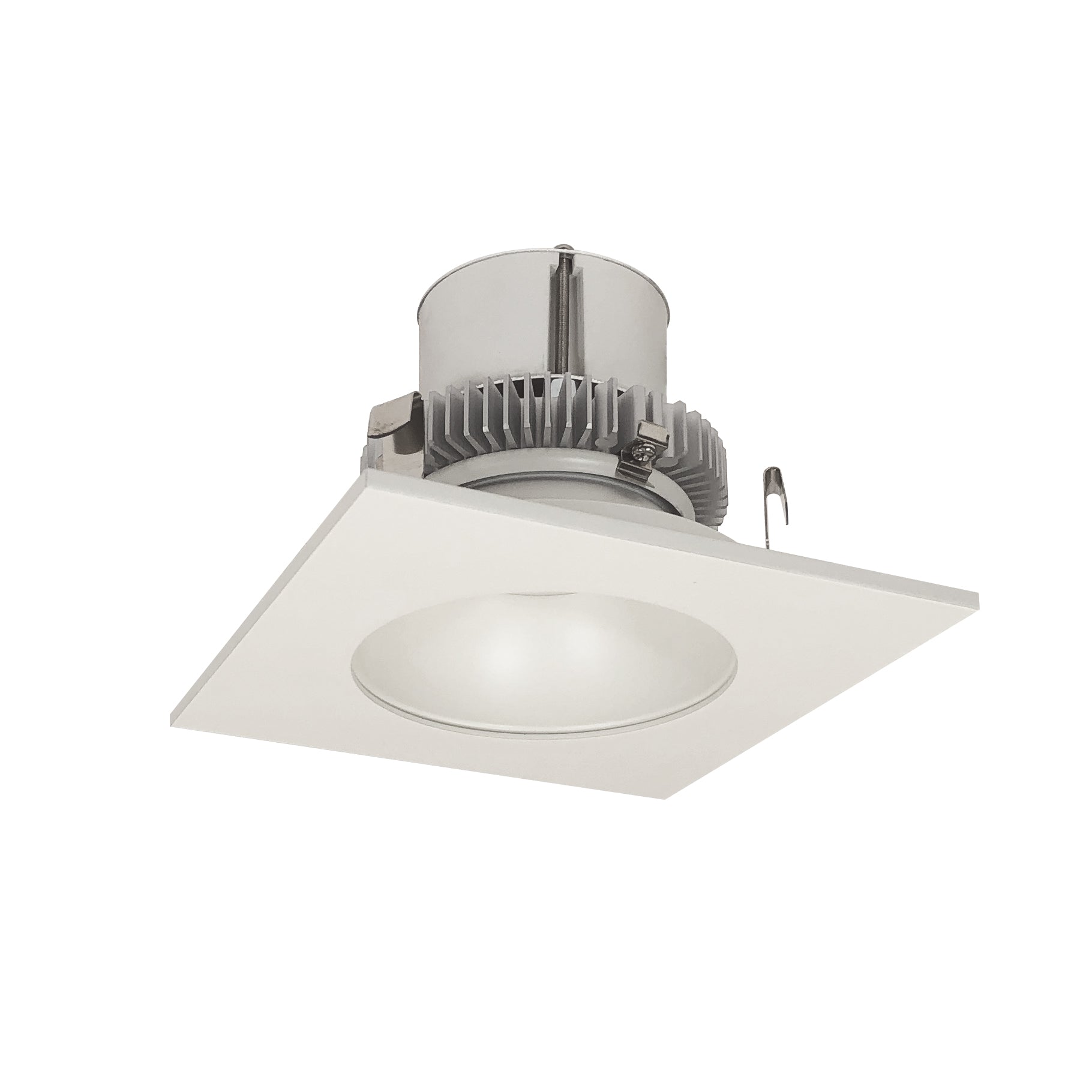 Nora Lighting NLCBC2-45340WW/A 4" Cobalt Click Square Retrofit Reflector with Round Aperture - 750lm - CCT: 4000K - Finish: White
