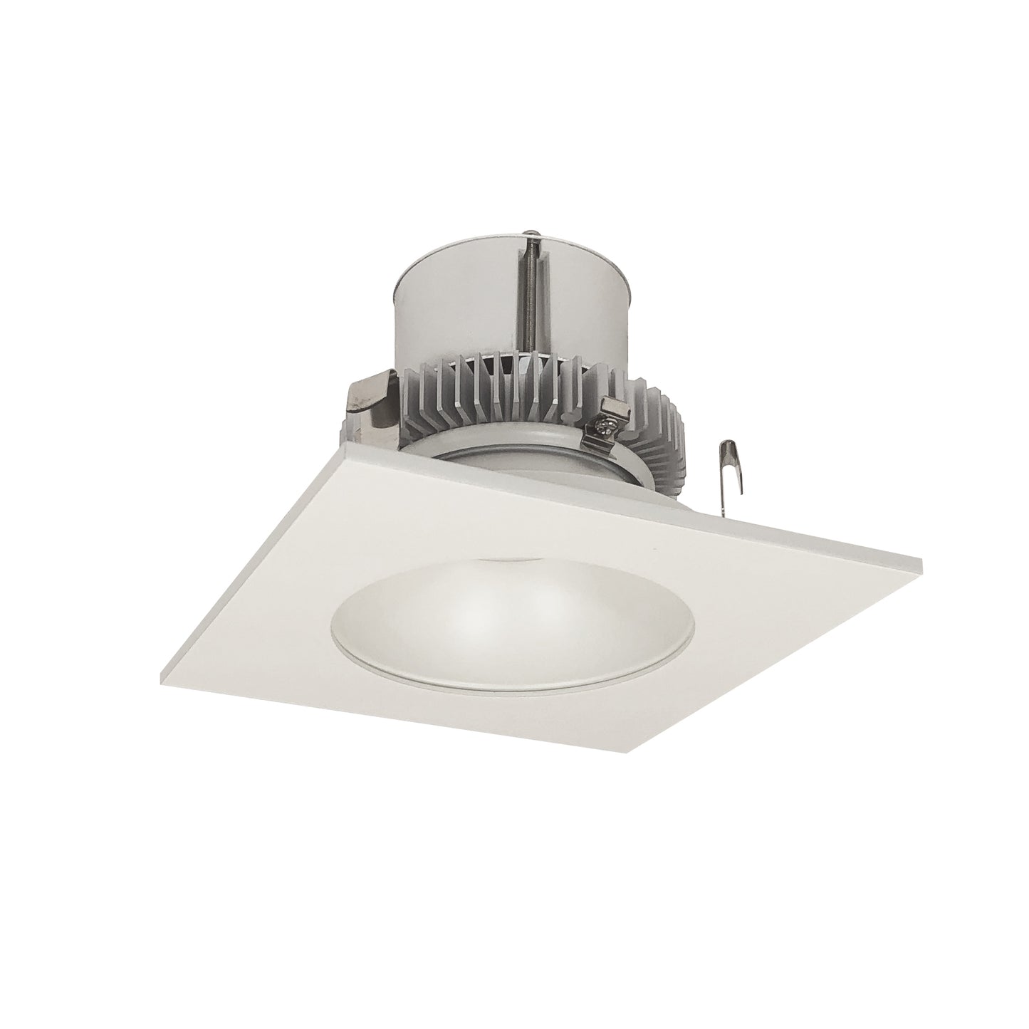 Nora Lighting NLCBC2-45340WW/A 4" Cobalt Click Square Retrofit Reflector with Round Aperture - 750lm - CCT: 4000K - Finish: White