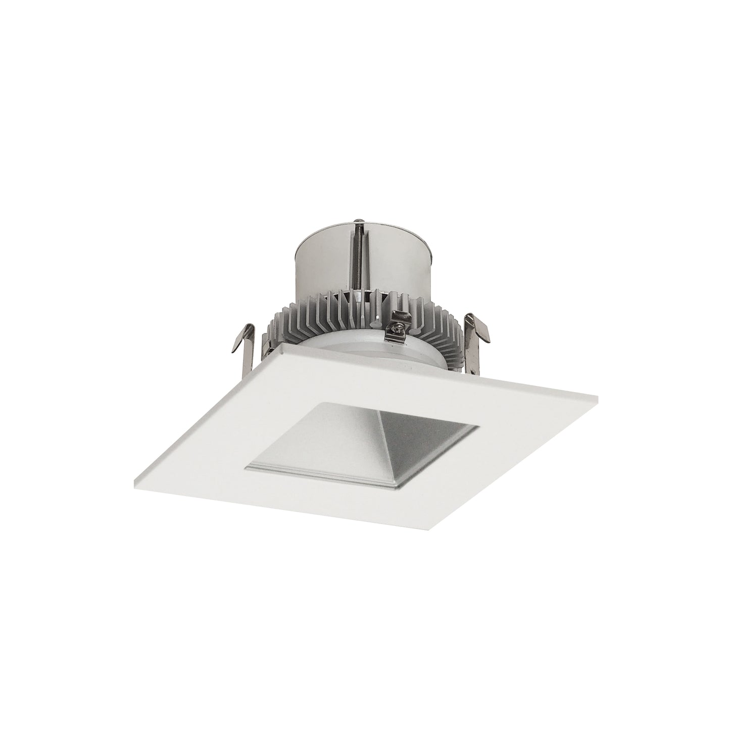 Nora Lighting NLCBC2-45640HZW/A 4" Cobalt Click Square Retrofit Reflector with Square Aperture - 750lm - CCT: 4000K - Finish: Haze Reflector / White Flange