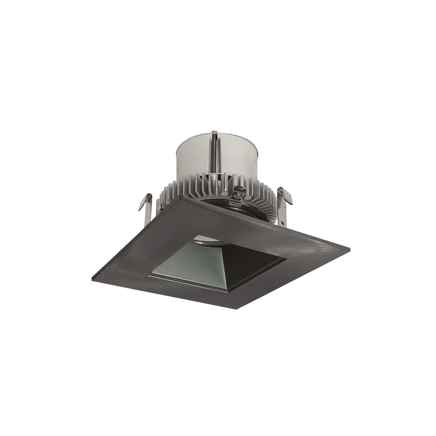 Nora Lighting NLCBC2-45640NN/ALE4EM 4" Cobalt Click Square Retrofit Reflector with Square Aperture - 750lm - CCT: 4000K - Finish: Natural Metal Reflector / Natural Metal Flange - Pre-Wired for Emergency