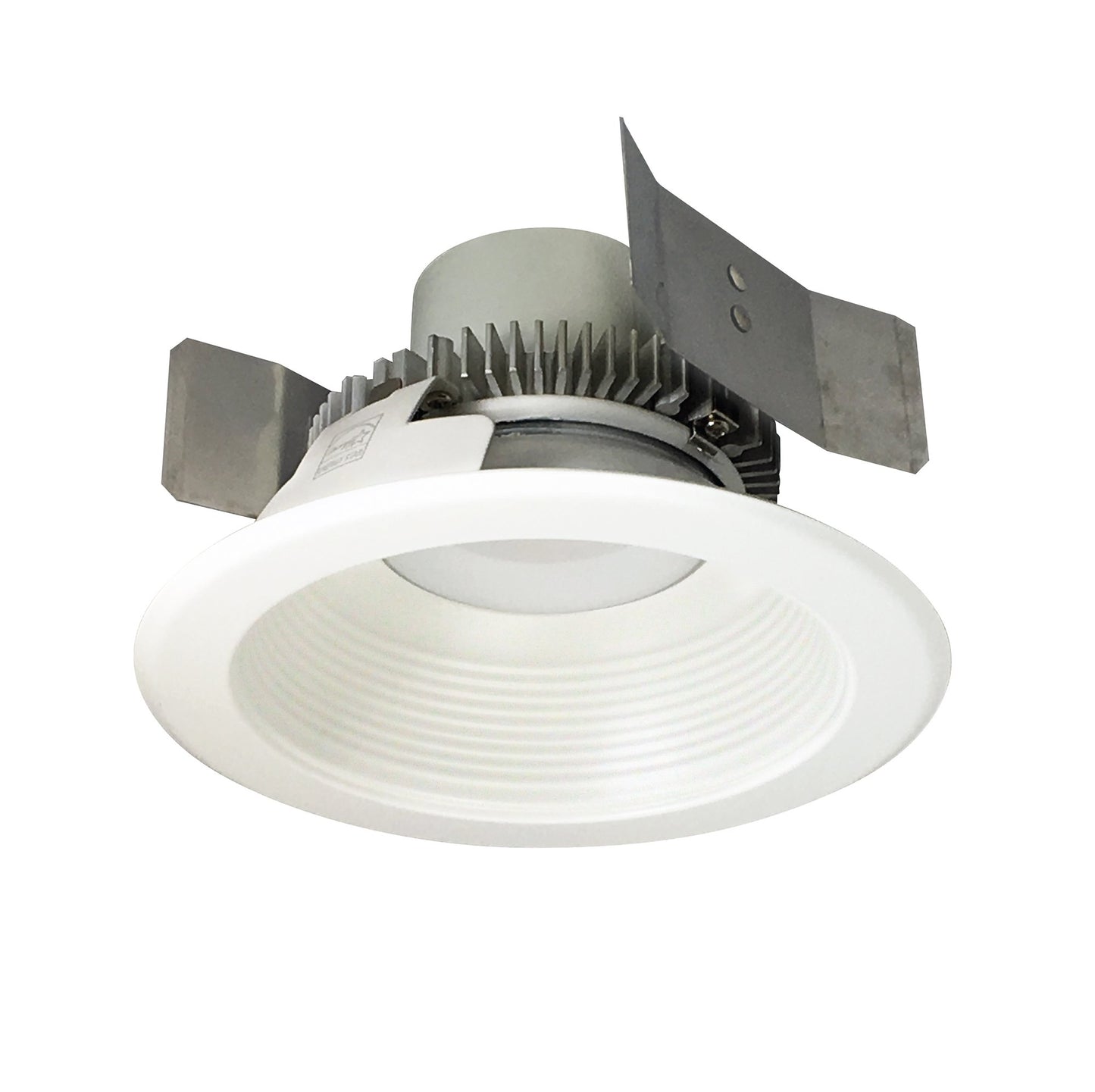 Nora Lighting NLCBC2-55235MPW/A 5" Cobalt Click Round Retrofit Baffle - Lumens: 750 - CCT: 3500K - Reflector Finish: Matte Powder White - Flange Finish: Matte Powder White