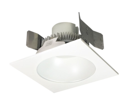 Nora Lighting NLCBC2-55327MPW/A 5" Cobalt Click LED Retrofit, Square/Round Reflector, Lumens 750lm / Wattage 10W, Color Temperature 2700K, Voltage 120V, Dimming Triac/ELV, Matte Powder White Finish