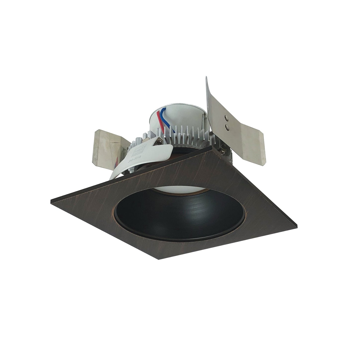 Nora Lighting NLCBC2-55335BZBZ/A 5" Cobalt Click Square Retrofit Reflector with Round Aperture - Lumens: 750 - CCT: 3500K - Reflector Finish: Bronze - Flange Finish: Bronze