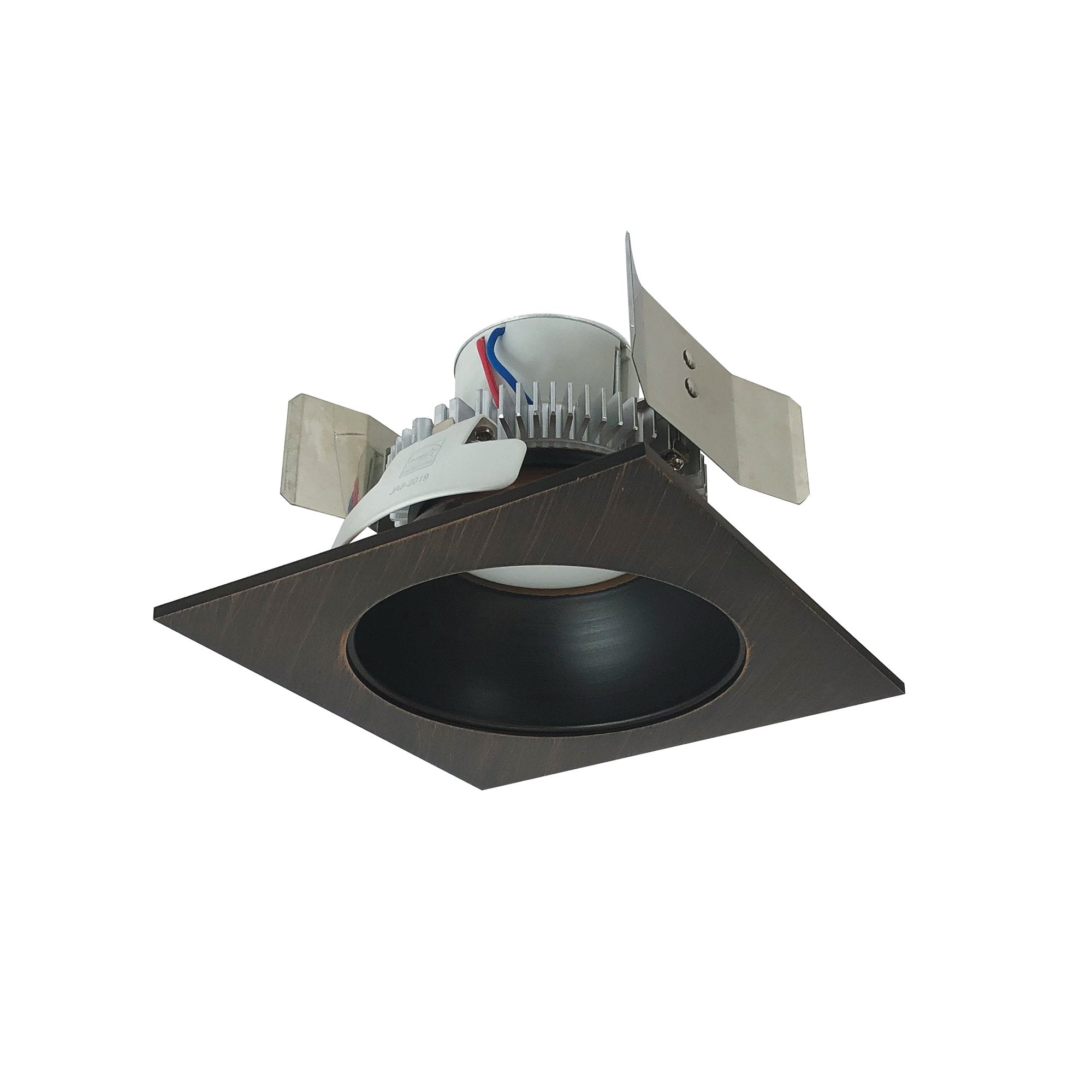 Nora Lighting NLCBC2-55335BZBZ/A 5" Cobalt Click Square Retrofit Reflector with Round Aperture - Lumens: 750 - CCT: 3500K - Reflector Finish: Bronze - Flange Finish: Bronze