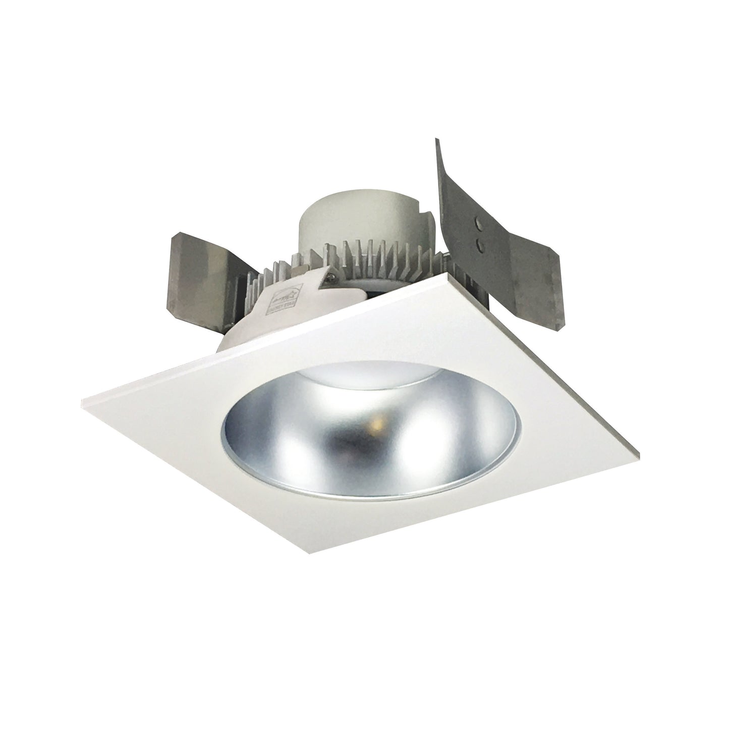Nora Lighting NLCBC2-55335DW/A 5" Cobalt Click Square Retrofit Reflector with Round Aperture - Lumens: 750 - CCT: 3500K - Reflector Finish: Diffused - Flange Finish: White