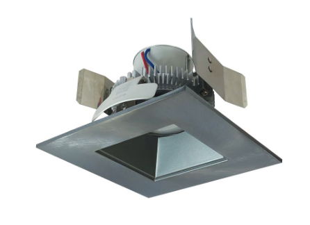 Nora Lighting NLCBC2-55627NN/A 5" Cobalt Click LED Retrofit, Square/Square Regress, Lumens 750 lm, Wattage 10W, Color Temperature 2700K, Voltage 120V, Dimming Triac/ELV , Natural Metal Finish