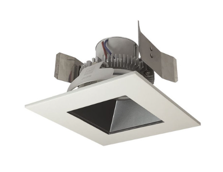 Nora Lighting NLCBC2-55627PW/A 5" Cobalt Click LED Retrofit, Square/Square Regress, Lumens 750 lm, Wattage 10W, Color Temperature 2700K, Voltage 120V, Dimming Triac/ELV , Pewter/White Finish